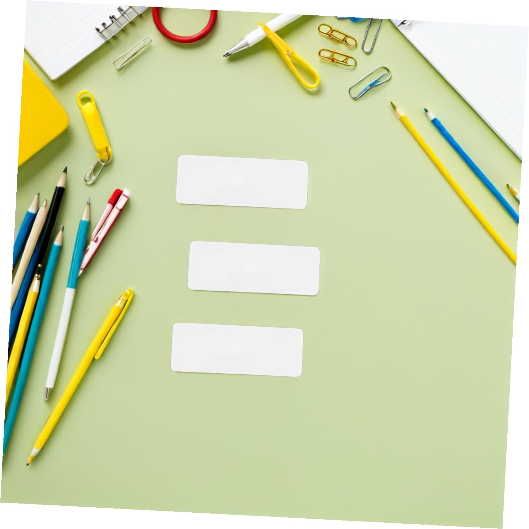 70 Stück Teiliges Magnetisches Dry-erase Namensschild- Abwischbare Weiße Etiketten mit Starkem Magnetrücken Wiederverwendbar Rückstandsfrei für Whiteboard Büro Schule und Events
