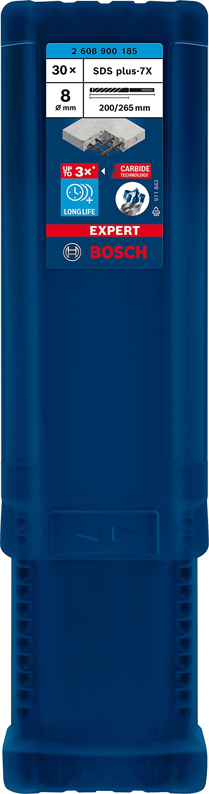 Bosch 30x Broca para martillo EXPERT SDS plus-7X