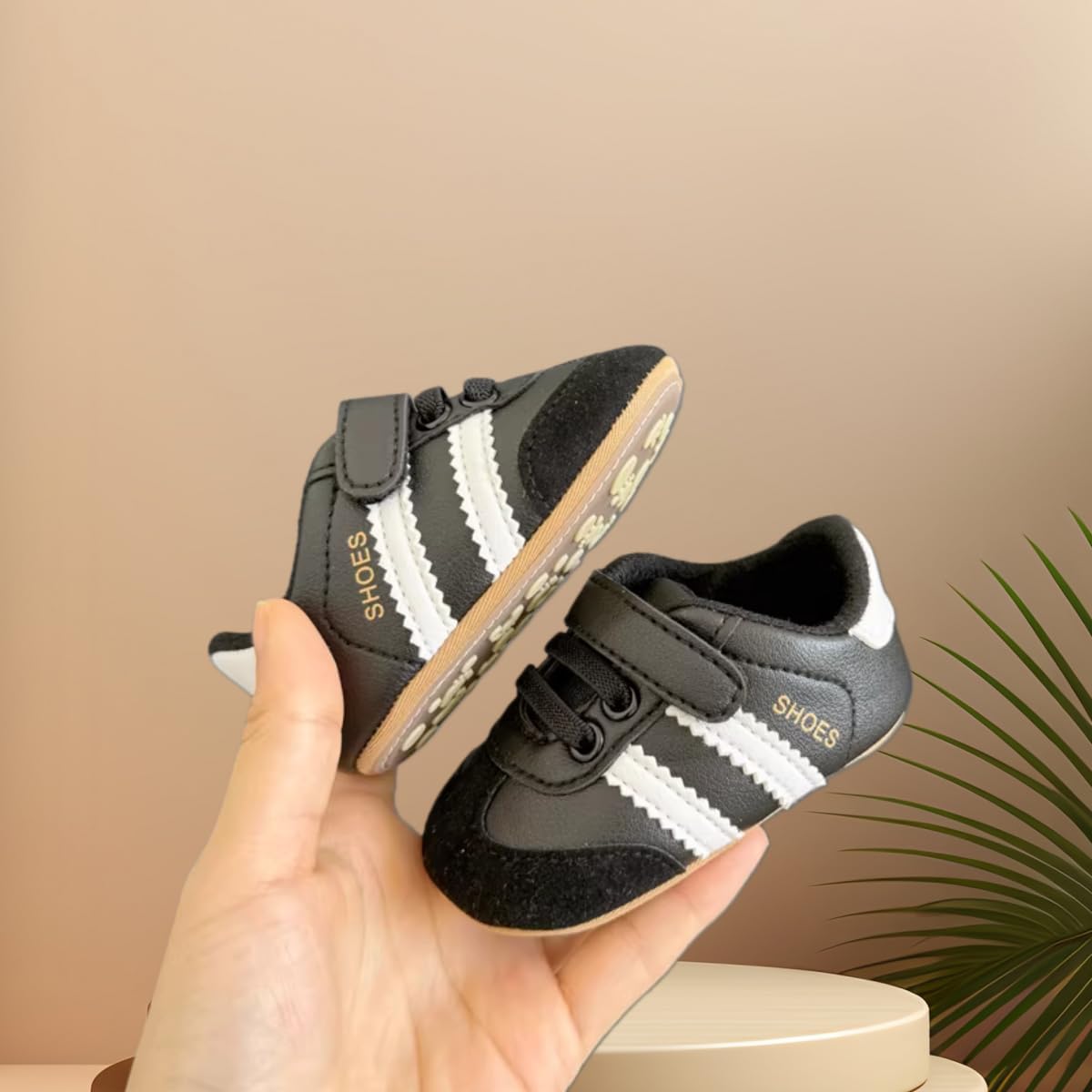 Baby Boys Girls Sneakers Toddler Non-Slip Soft Rubber Sole First Walking Shoes Infant Newborn Crib Dress Shoes image 2