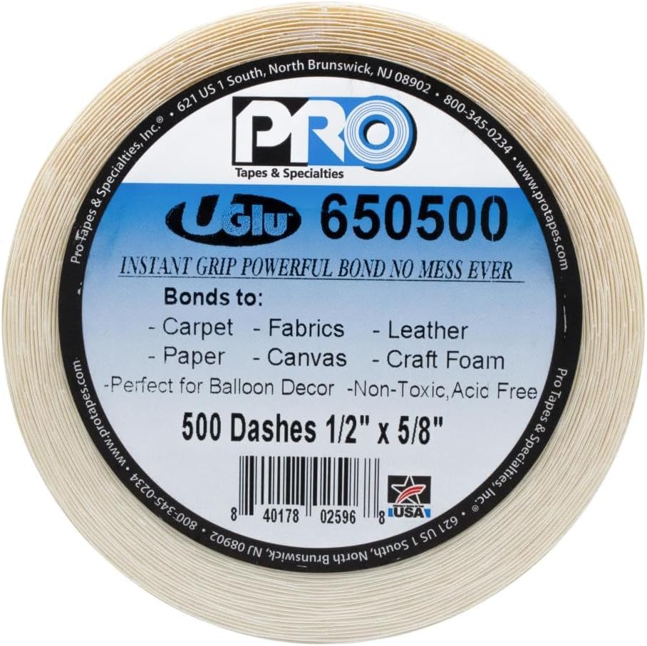 U-GLU 500 1/2" X 5/8" 20 MIL DASHES