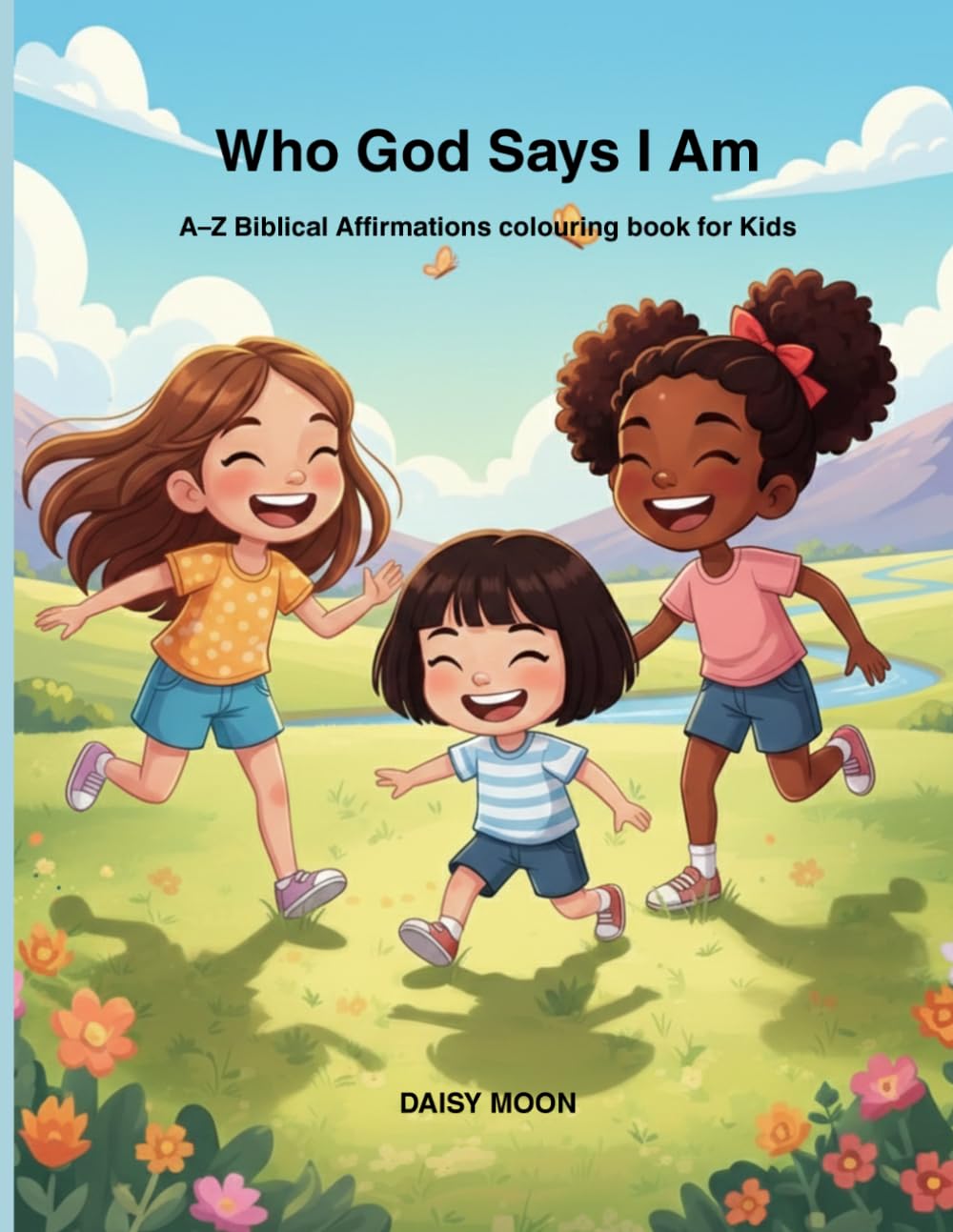 Who God Says I Am: A–Z Biblical Affirmations colouring book for Kids