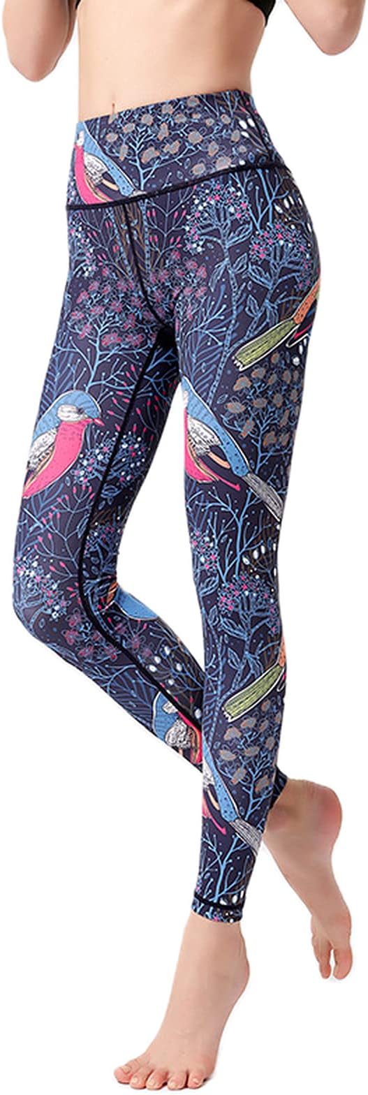 QTJY High Waist Buttocks Sexy Yoga Pants Female Bodybuilding Exercise Leggings Fashion Floral Outdoor Fitness Pants