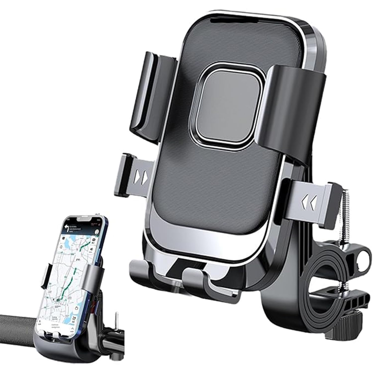 HOMEWRAP Universal Mobile Holder for Bikes with One Click Locking Phone Holder 360° Rotation Phone Mount Anti-Slip and Adjustable Angle for Motorcycles, Bicycles, E-Bikes, Scooters-image-9