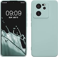kwmobile Slim Case Compatible with Xiaomi 13T / 13T Pro Case - Silicone Mobile Phone Case in Cool Mint