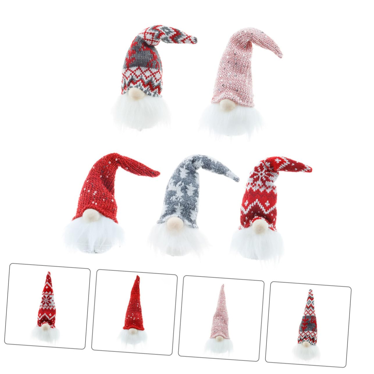 Ciieeo 10 STK Weihnachtsschmuck dekorative Hängepuppe Weihnachtsplüschzwerg Kaminzwerg Krippendekor weihnachtsdeko Weihnachts Figuren Weihnachtspuppen dekorative Wichtelpuppe LED Lichter