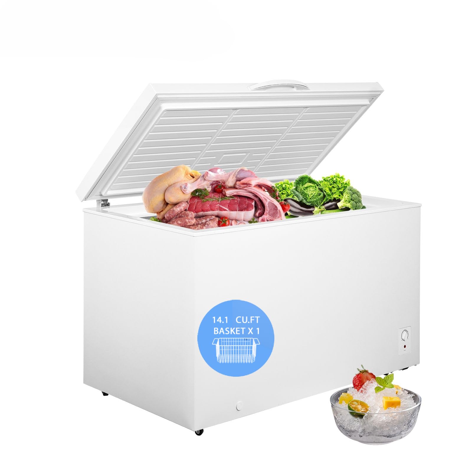 Techomey 14.1 Cu Ft Chest Freezer