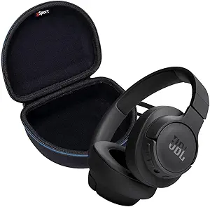 JBL Tune 720BT Wireless Over Ear Bluetooth Headphone Bundle with gSport EVA Case (Black) asin的图片