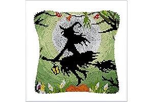 DIY Latch Hook Kits - Ylkgogo Latch Hook Pillow Cover for Kids and Adults