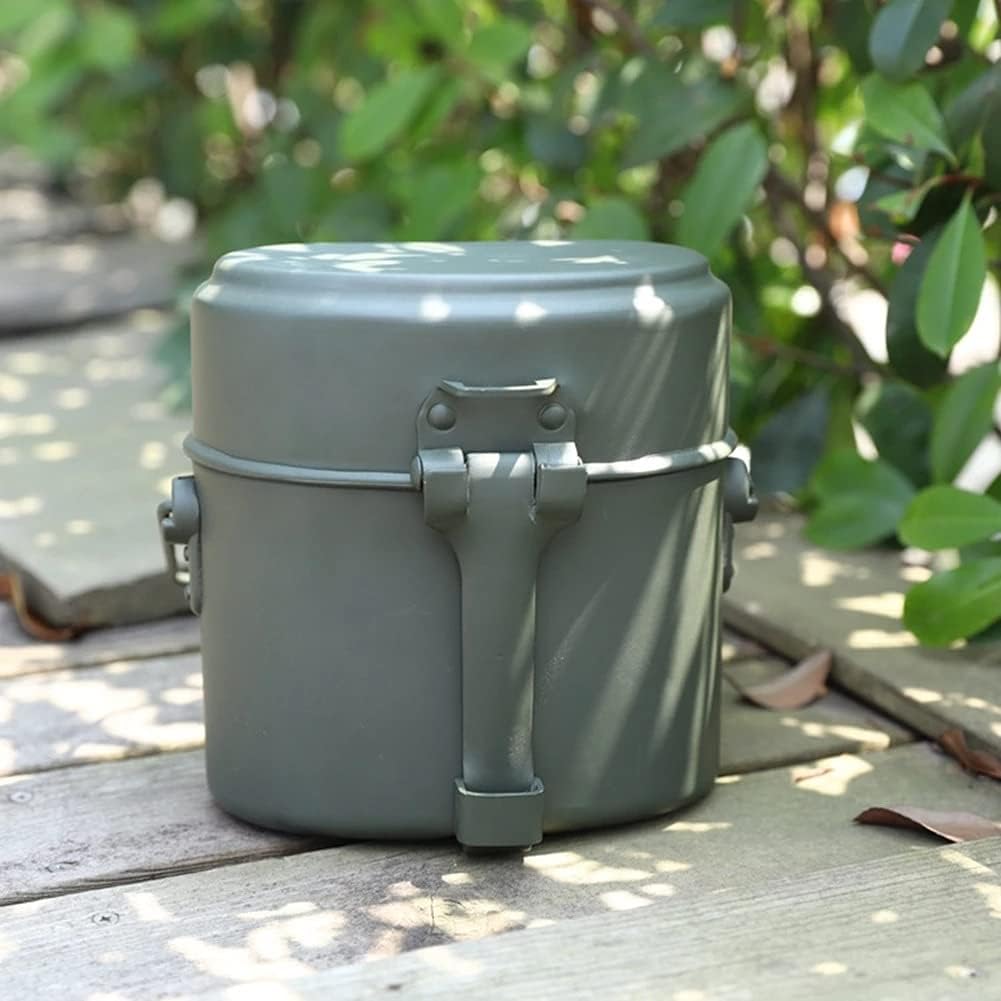 3pcs Aluminum Alloy Camping Picnic Portable Lunch Box Outdoor Cutlery Tableware Food Storage Container