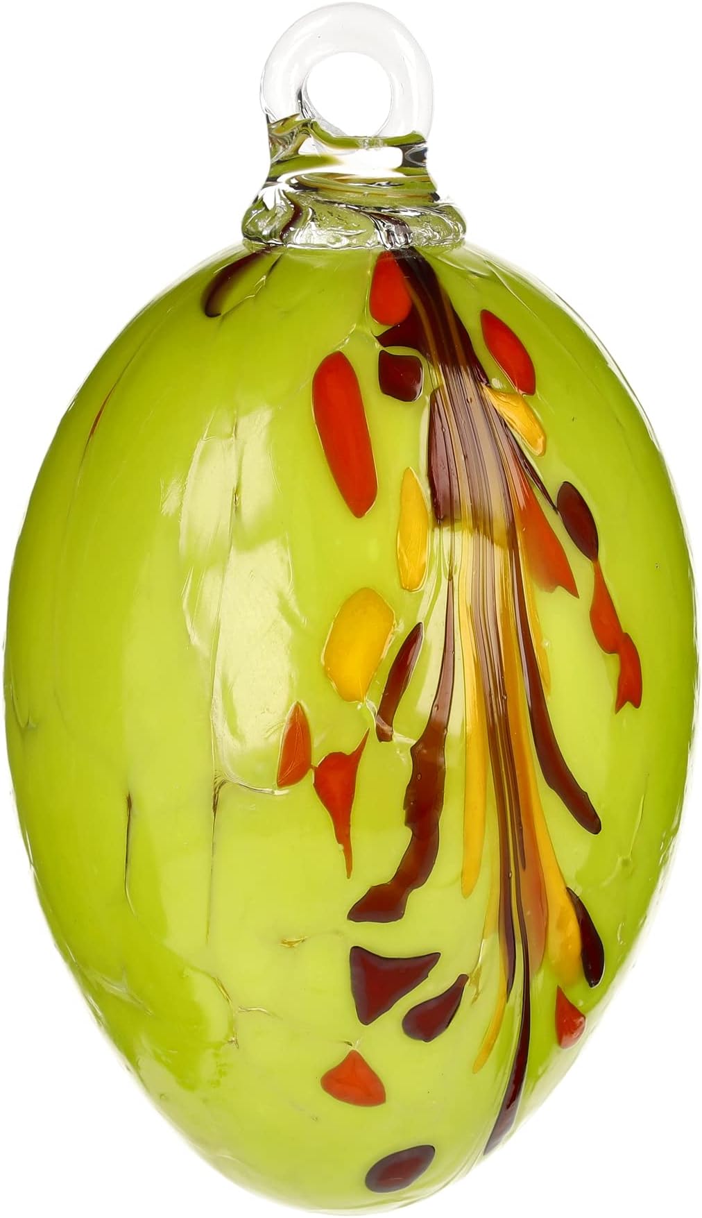 Marolin Handmade Glass Easter Egg Apple Yellow