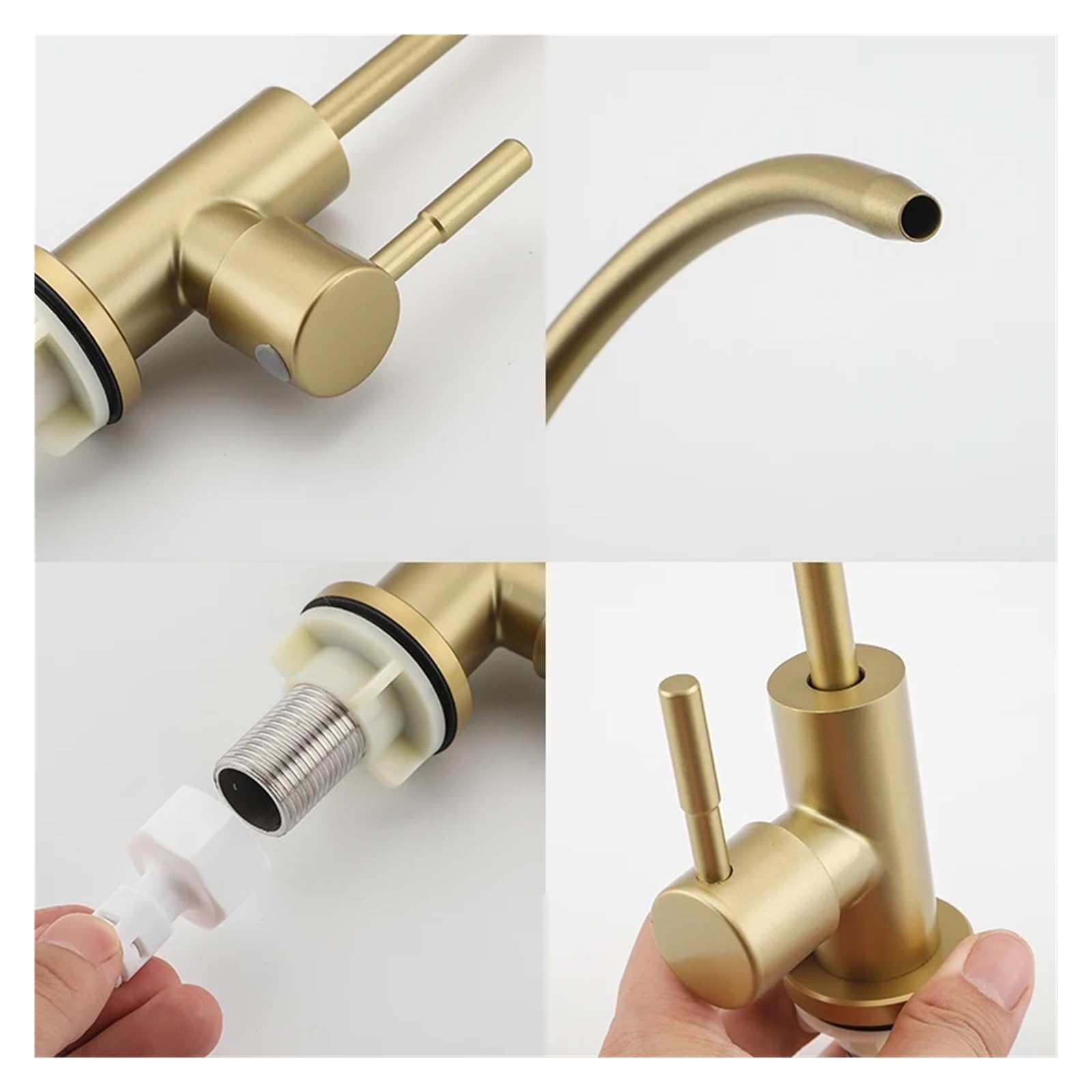 Grifo de cocina de acero inoxidable con filtro de agua potable directo, grifo purificador para fregadero, dispensador de agua potable de alta calidad