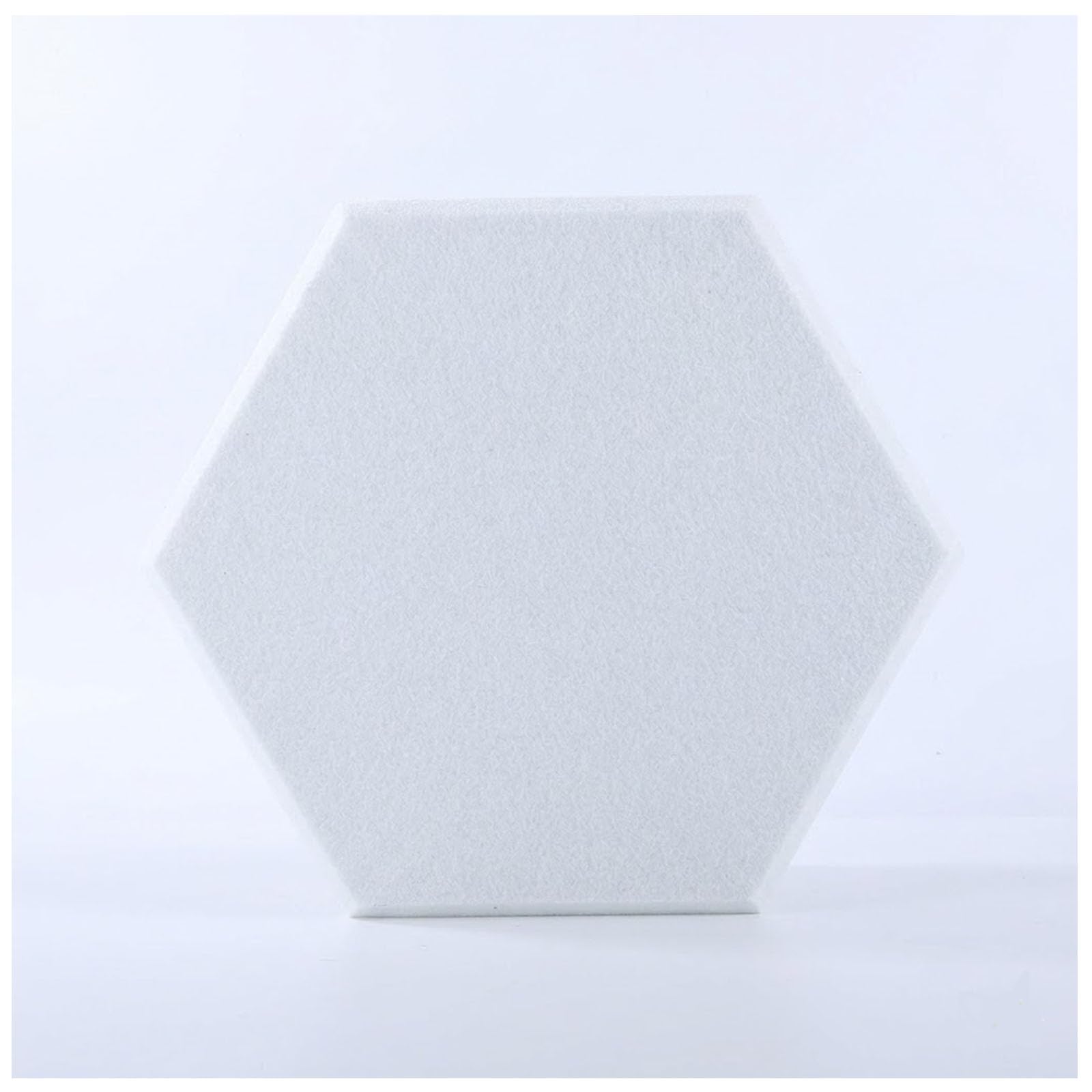 Paquete de 10 Paneles acústicos autoadhesivos hexagonales 30x26x1 cm Alta Densidad, Paneles de Pared para Absorber Ruido en Estudio, Oficina y Podcast,Blanca,20 Pack