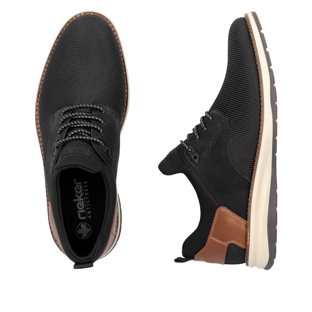Rieker HWK Herren Halbschuhe Sneaker Low Slipper schwarz/braun schwarz