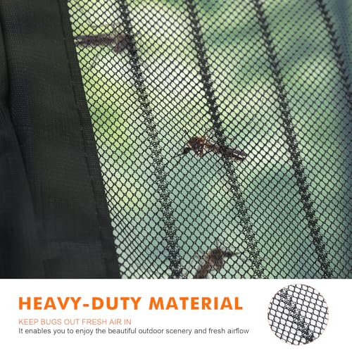 Grifema GH2001-10 Magnetic Fly Screens For Doors, Door Fly Screen Curtain, Fly Nets For Doors, Heavy Duty Bug Mesh Curtain With Powerful Magnets And Full Frame Magic Tape, 100 * 220Cm - 6