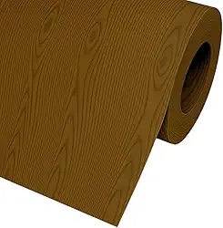 Papel de Parede Adesivo Madeira Rústica Escura, 5 Metros x 45cm, para Sala, Quarto, Móveis