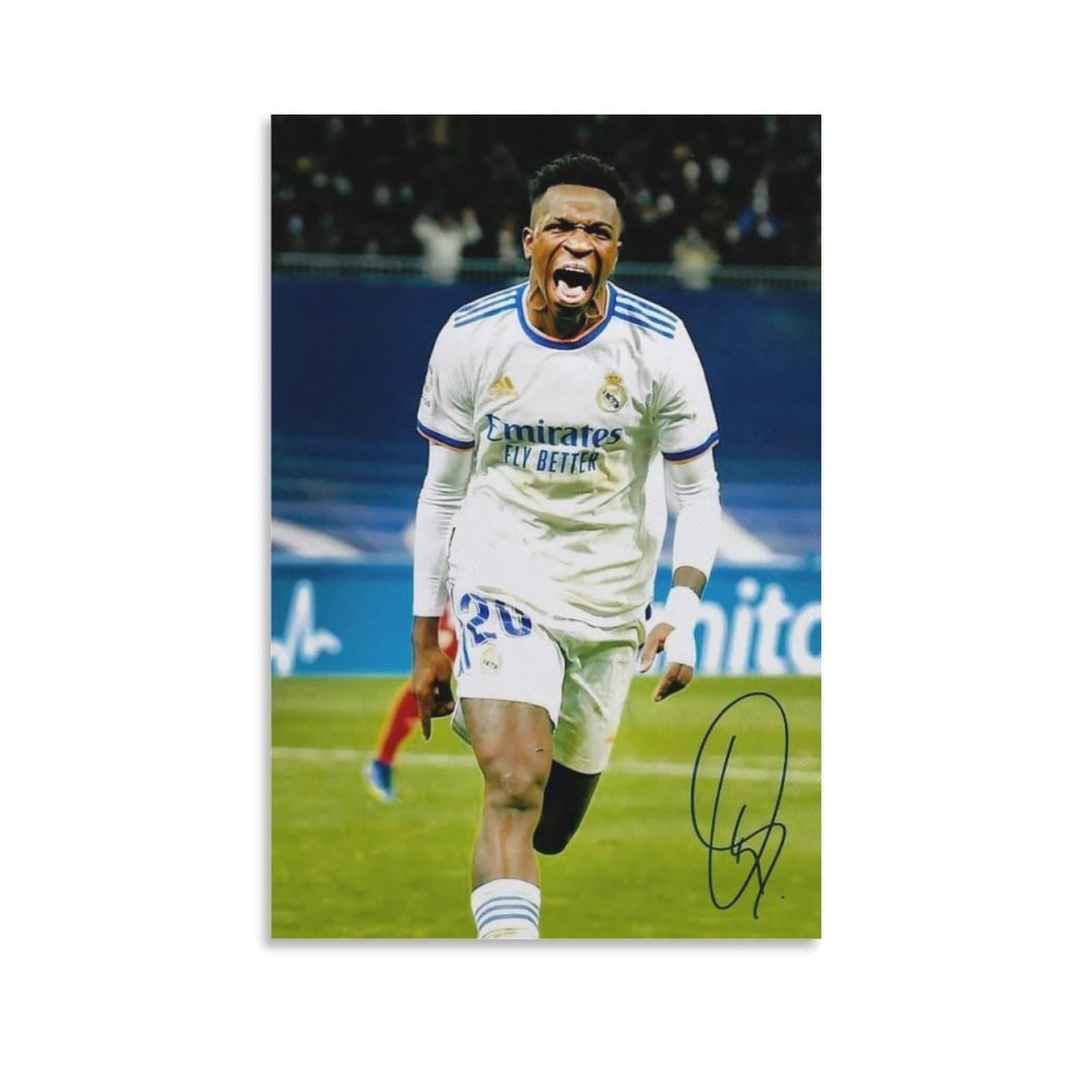 ASUIU Vinicius Jr Canvas Poster Artworks Canvas Poster Wall Art Prints Home Modern Decor 12x18inch(30x45cm)