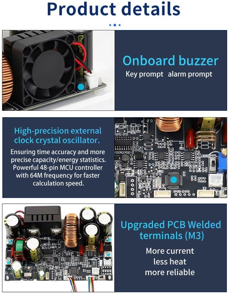 XY12522 CNC DC Adjustable Stabilized Power Supply Constant Voltage and Current Module 125V/2000W Color Screen Display