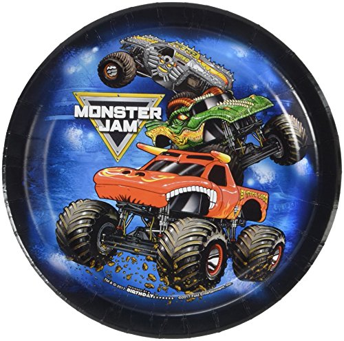 Monster Jam 7" Dessert Plates (8 Count)