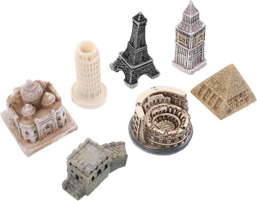 【中古】陶器製建物ミニチュアセット18-354 ミニチュア 1/12 ドールハウス 食器 15点セット 陶器小物 飾り