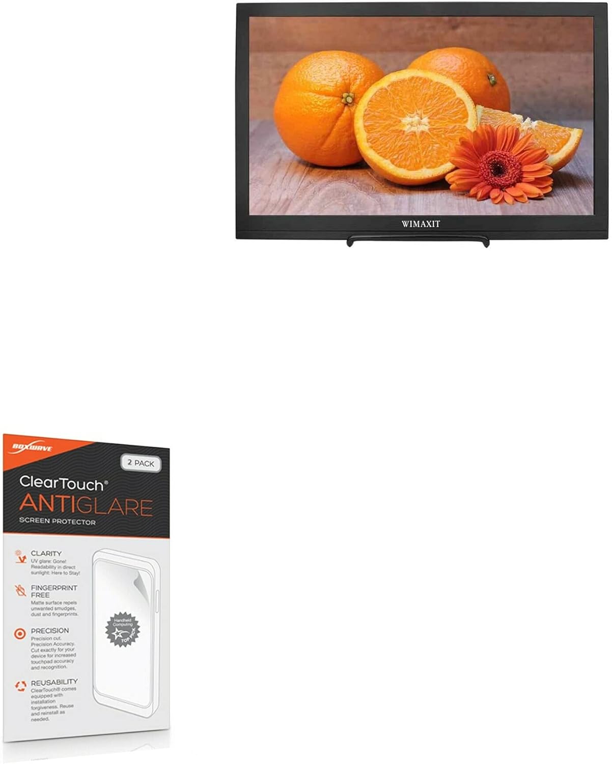 BoxWave Screen Protector Compatible with WIMAXIT M1560S - ClearTouch Anti-Glare (2-Pack), Anti-Fingerprint Matte Film Skin