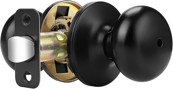 Probrico Keyless Privacy Door Knobs, 5766bk/sn/orb-bk