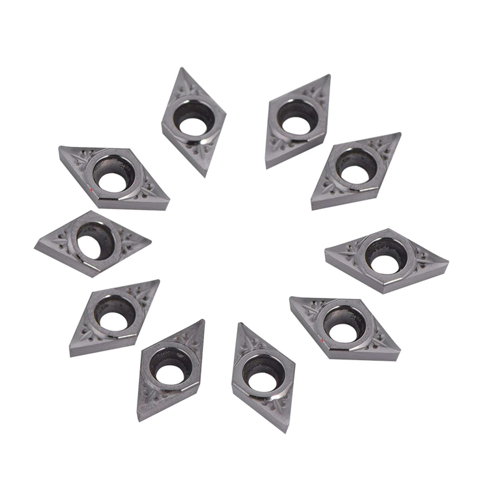 10 szt. wkładek z węglika CNC aluminium tokarka narzędzie do frezowania gwintowania zewnętrznego narzędzie toczenia z pudełkiem do wymiennego uchwytu tokarskiego