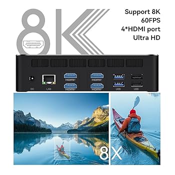 Beelink GTR4 AMD Ryzen 9 4900H; Mini PC 16 GB DDR4 RAM 500