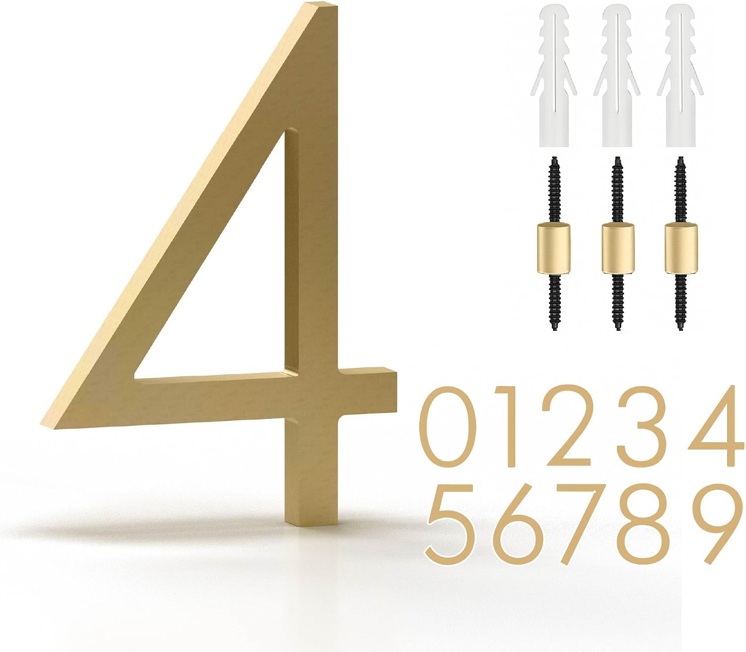 Amazon.com: Mega Handles House Numbers for Outside - 5'' Easy to ...