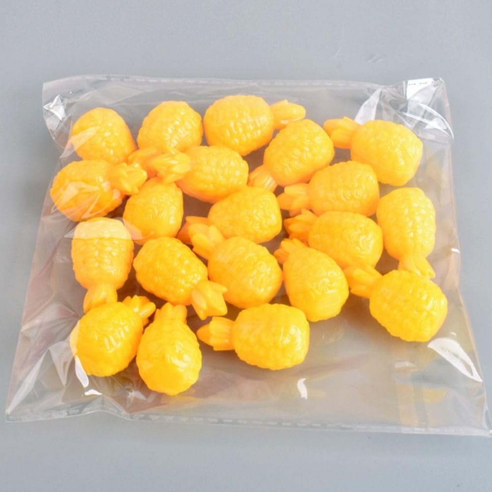 Kitchen Toy 20pcs Pineapple Cooking Toys Strawberry Mini Simulation Food Model Photography Props Cute Artificial Fruits Model Boy(Style 14)