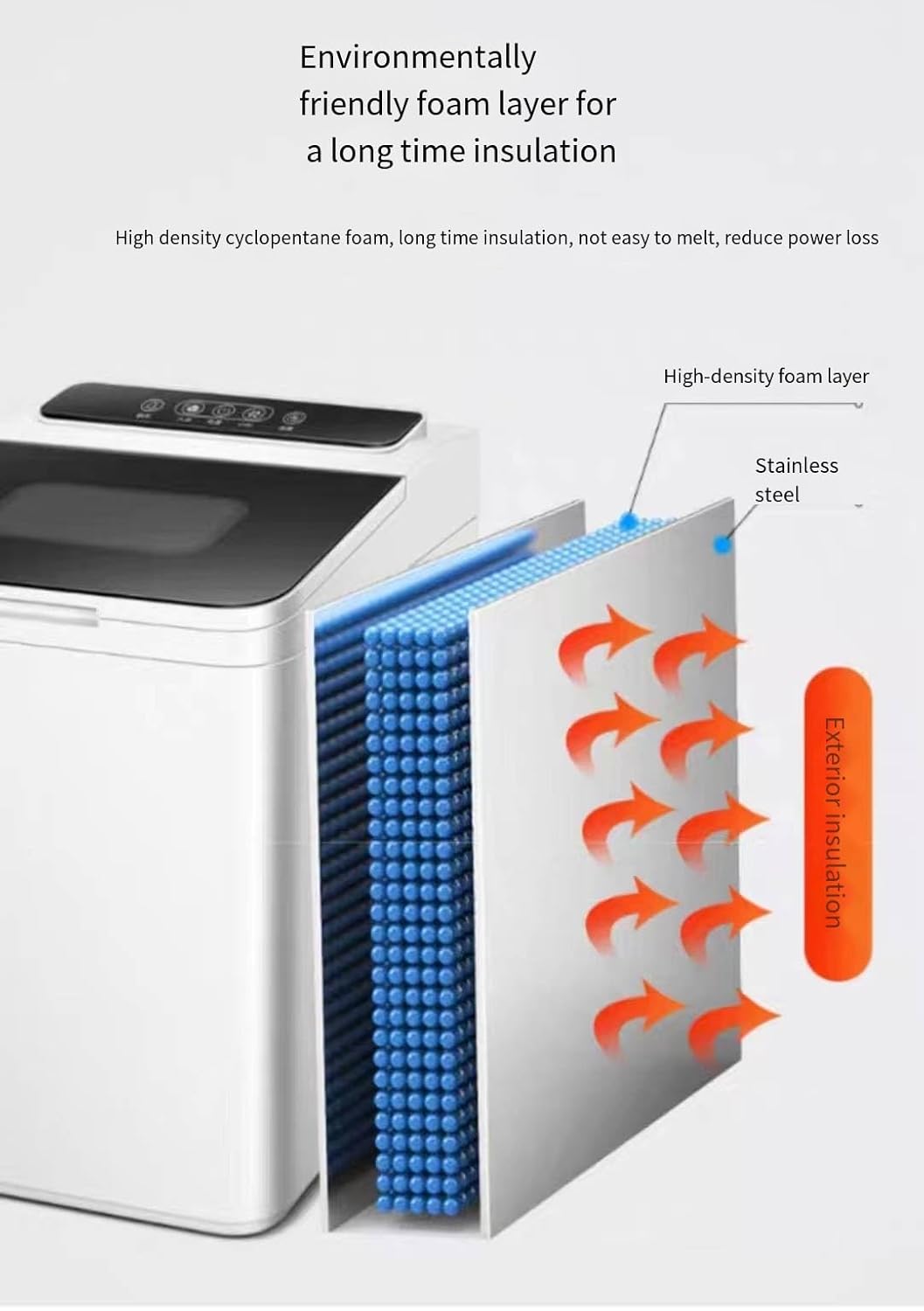 Countertop ice Machine, Electric ice Maker and Compact ice Maker with ice Spoon and Basket