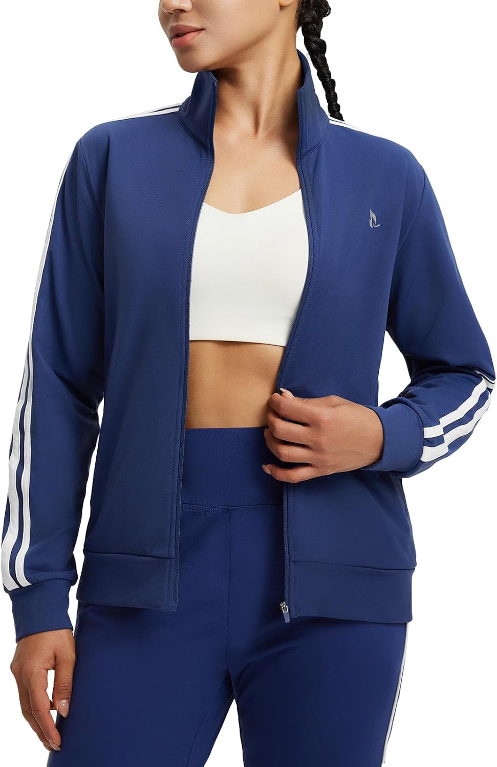 baleaf Women's Fleece Running Jackets Full Zip Warm Sweatshirts Jackets Winter Cold Weather Workout Athletic Sports Leisure