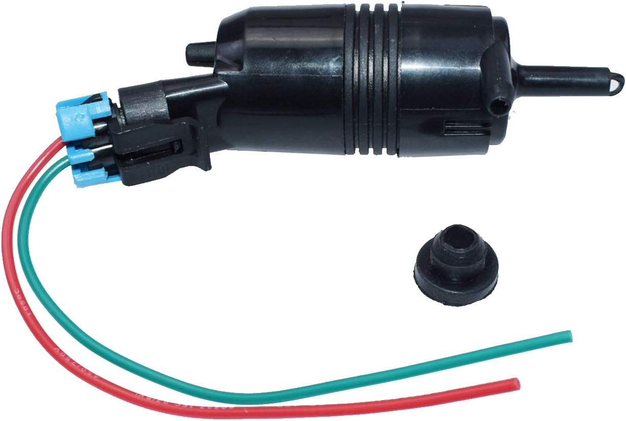 Windshield Washer Pump & Connector Plug For GMC Buick