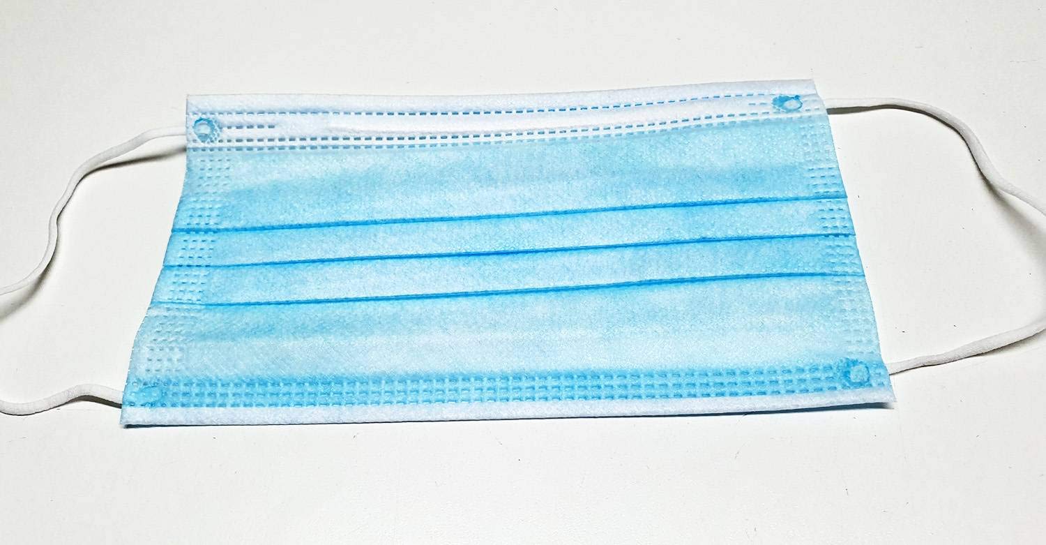 Atemschutz Maske 3-lagig Mund-Nasen-Schutz Gesichtsmaske Mundschutz Behelfsmaske - 100 St.