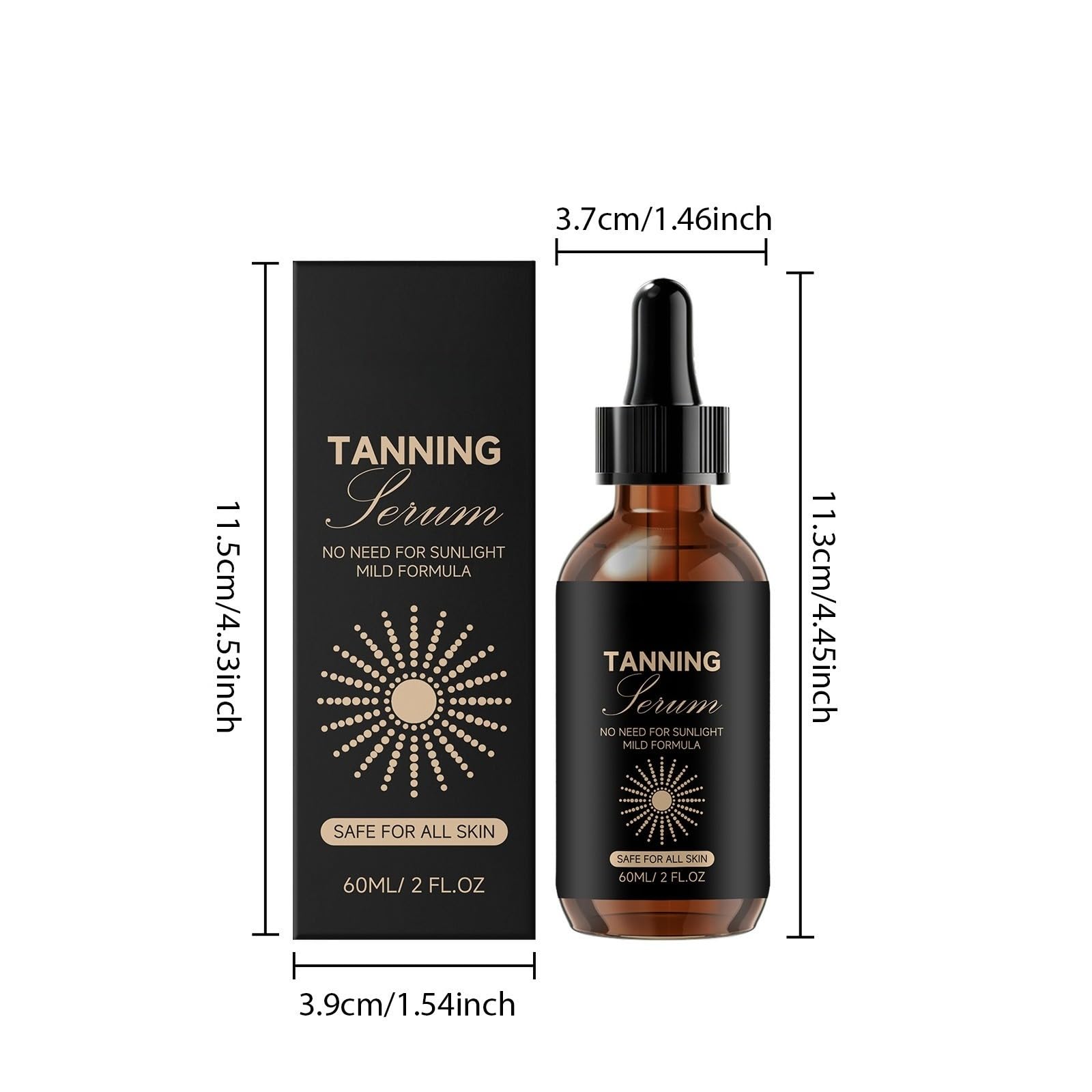 Sérum autobronzant autobronzant sans soleil formule douce pour toute peau