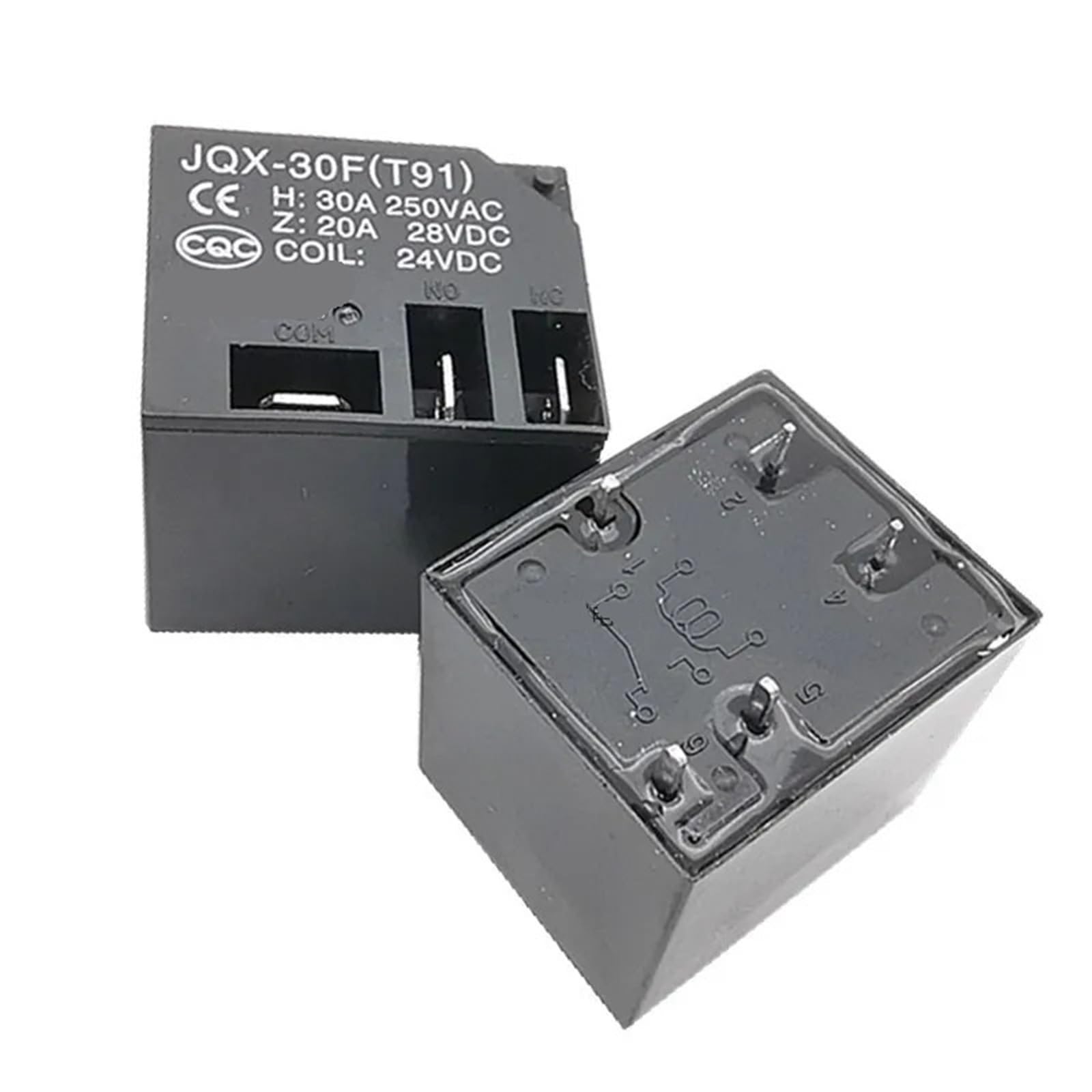 NWPNLXEA 1PCS/LOT High-Power Relay JQX-30F (T91) 12VDC 24VDC Electromagnetic Relay(JQX-30F (T91) -12VDC)