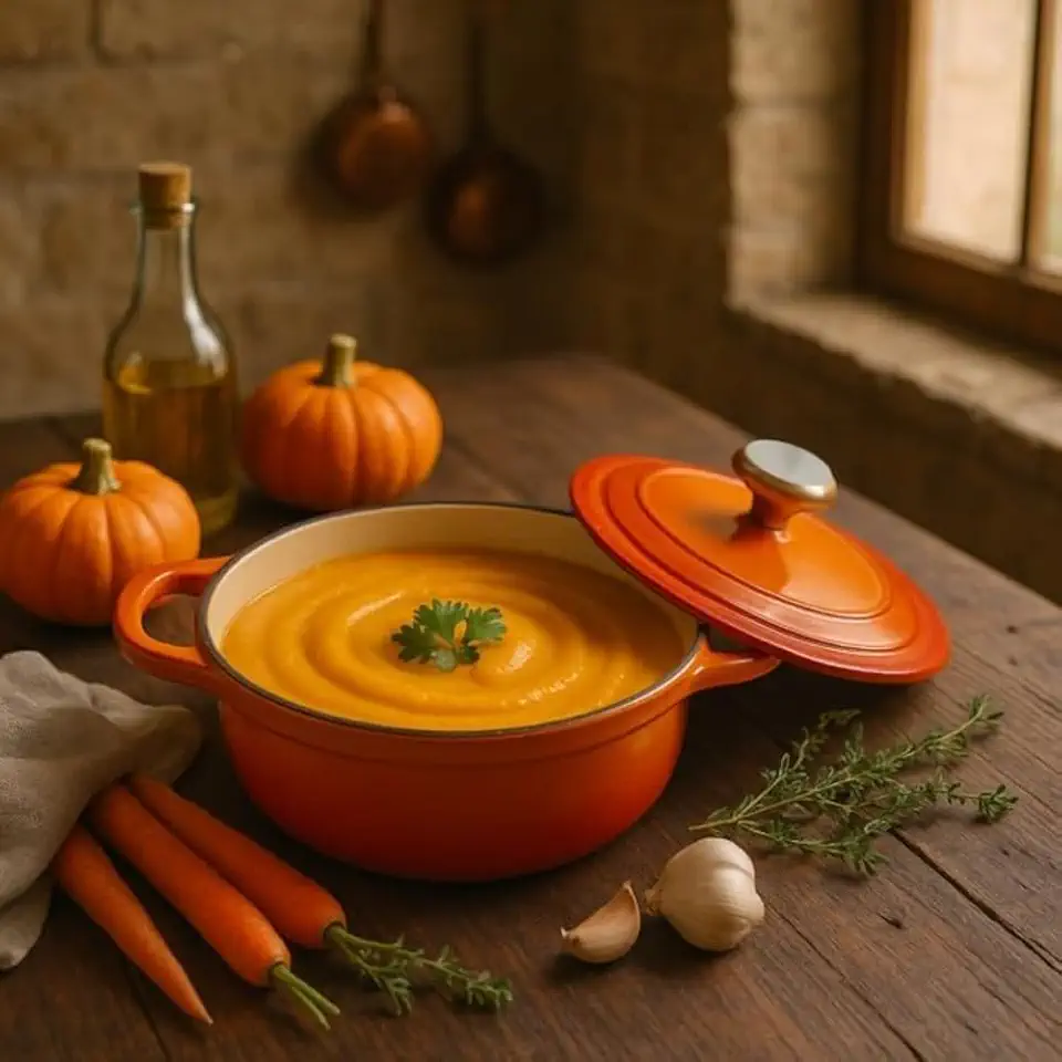 Caçarola de Cerâmica 28cm 6,8L Laranja com Tampa | Panela para Forno Alta Resistência | Acompanha 2 Pegadores de Silicone