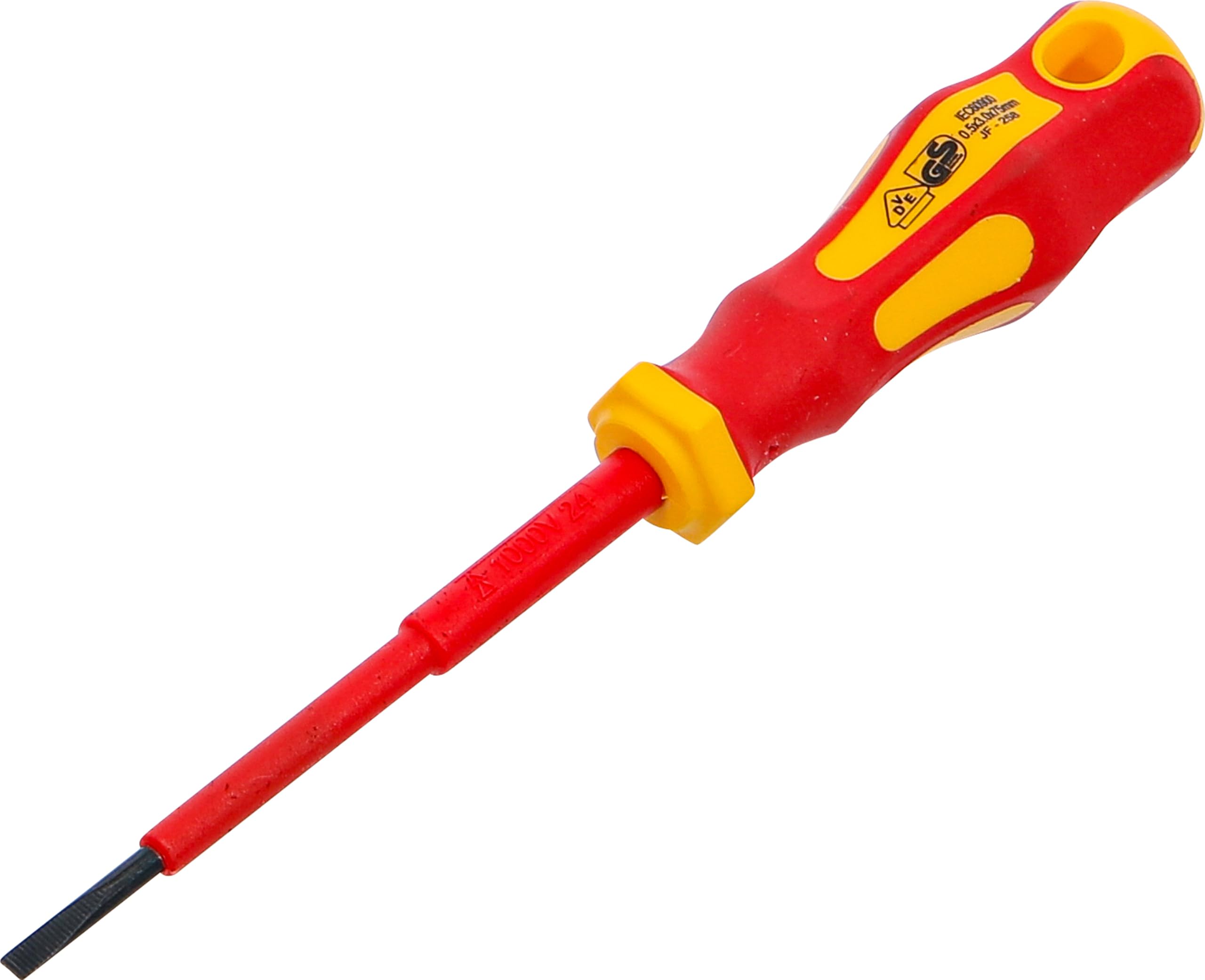 BGS 4925 | VDE Screwdriver | Slot SL 3 mm | Blade Length 75 mm