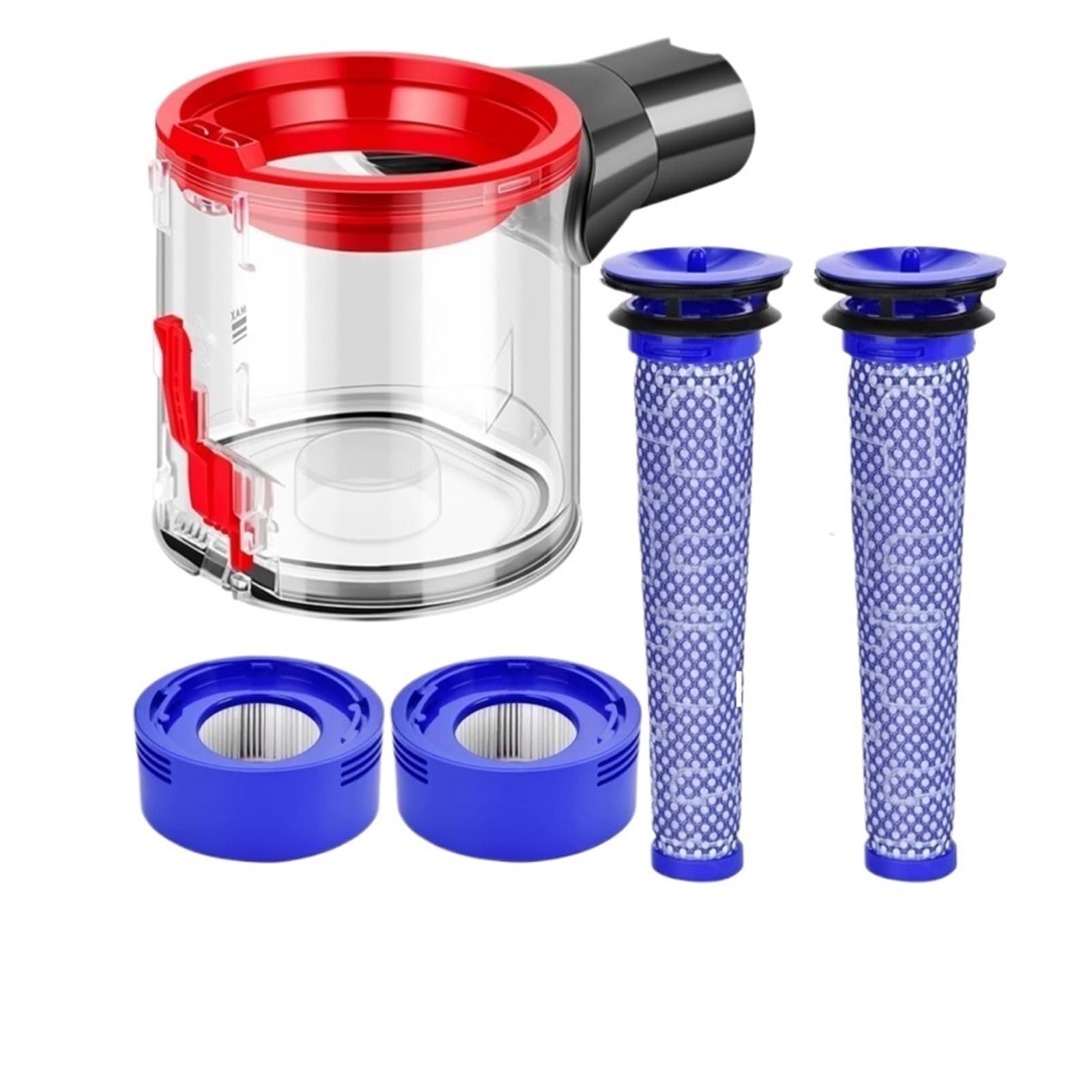 Boîte de collecte de poussière transparente pour Dyson V7 V8 ménage sans effort
