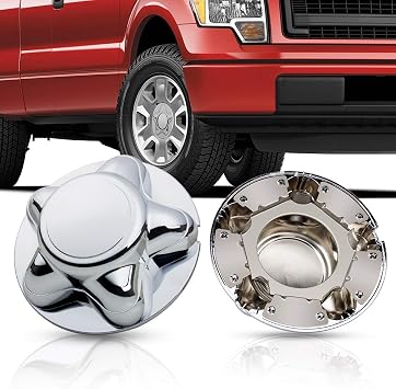 7 Center Cap with 5-Lug Steel Wheel Chrome for Ford 1997-2003 F150 F-150 97-02 Expedition | Fits Ford 1997-2003 F-150 & Expedition and 2004 Ford F150 (Heritage Only)