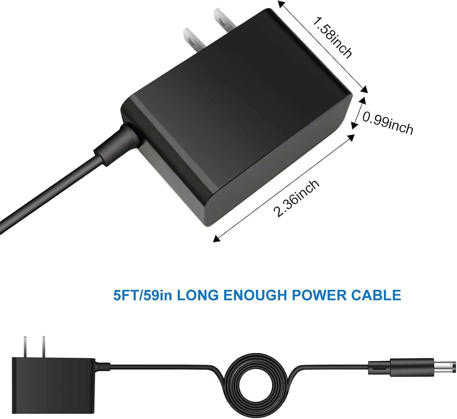 TTODDE UL Listed 6V 2A AC/DC Adapter 6V Power Supply Charger 6V Adapter 2A 1.5A 1A 0.5A 0.3A 12W DC 6V Power Adapter for Omron Healthcare Upper Arm Blood Pressure Monitor, Touchless Trash Can