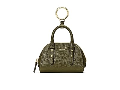 Kate Spade New York Charmed Pebbled Leather Nano Carryall Bag Charm Wallet Women