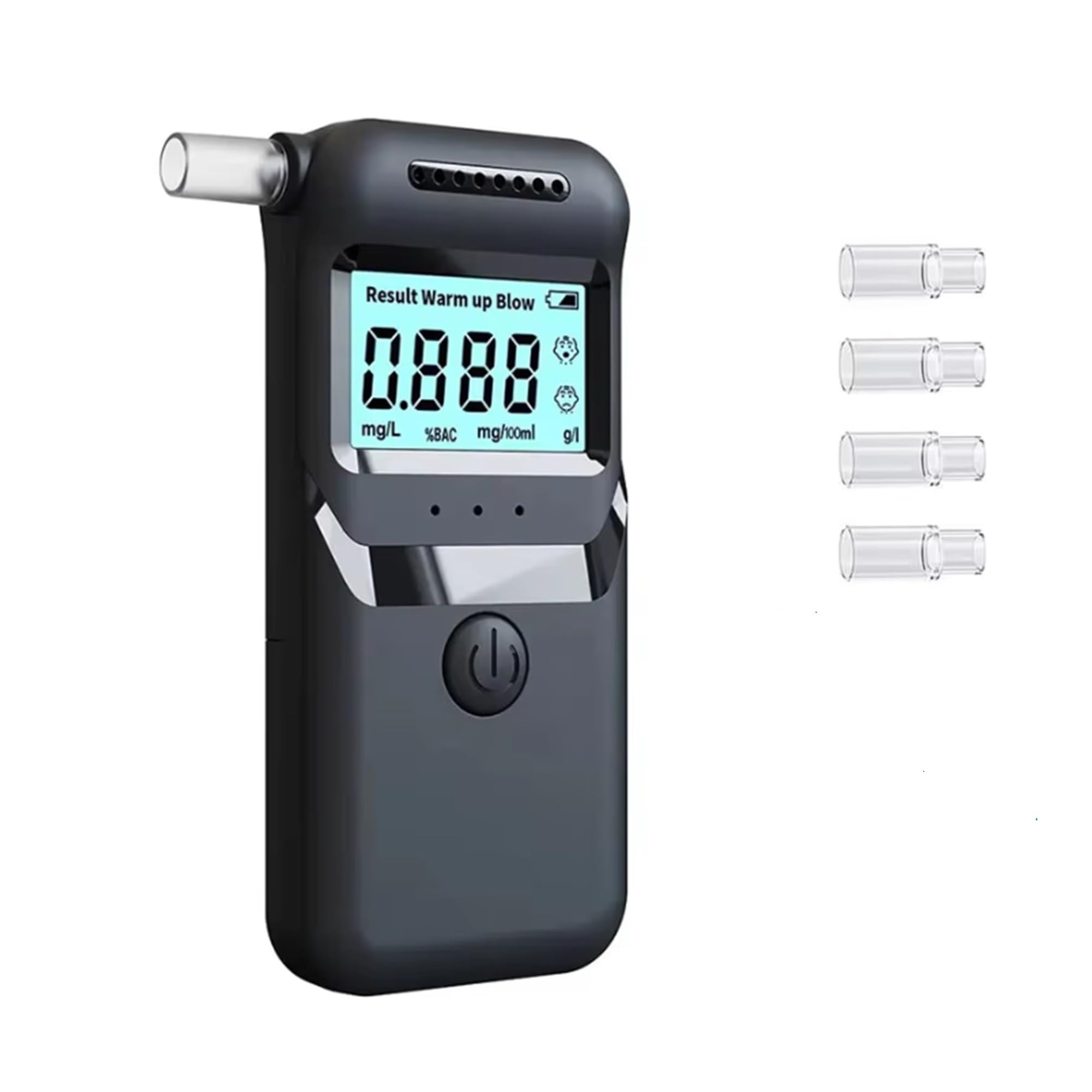Osobisty alkomat, dokładny tester alkoholu z cyfrowym wyświetlaczem LCD