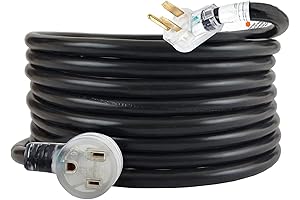 25FT 220V 50AMP Welder Extension Cord with Lighted End for MIG TIG