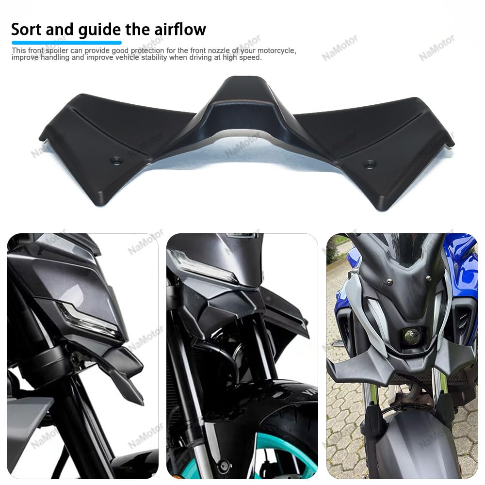 Alerón aerodinámico para MT 09 MT09 2024 2025 Kit de carenado de ala fija del alerón delantero desnudo de la motocicleta