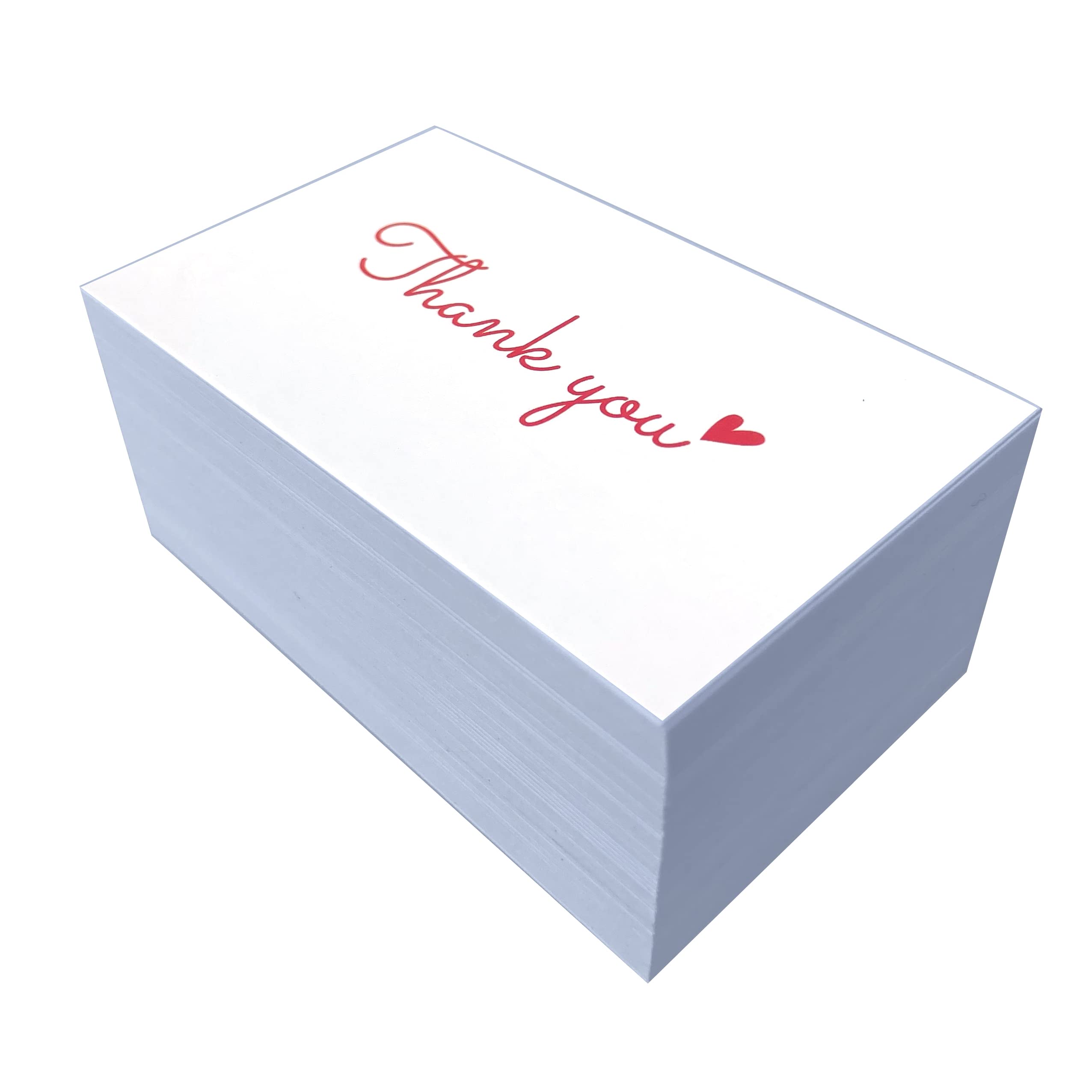 RXBC2011 Thank You For Your Support Cards Handwritten Lettering Design Thank You Small Business Card Pakc Of 100 (HOTPINK): Greeting Cards