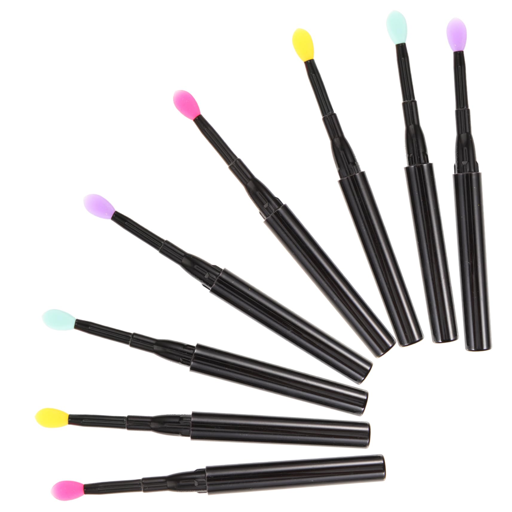 Ipetboom 12pcs Silicone Lip Brush Set Lip Scrubber Applicator Balm Applicator Brush for Gloss Mask Perfect for Makeup