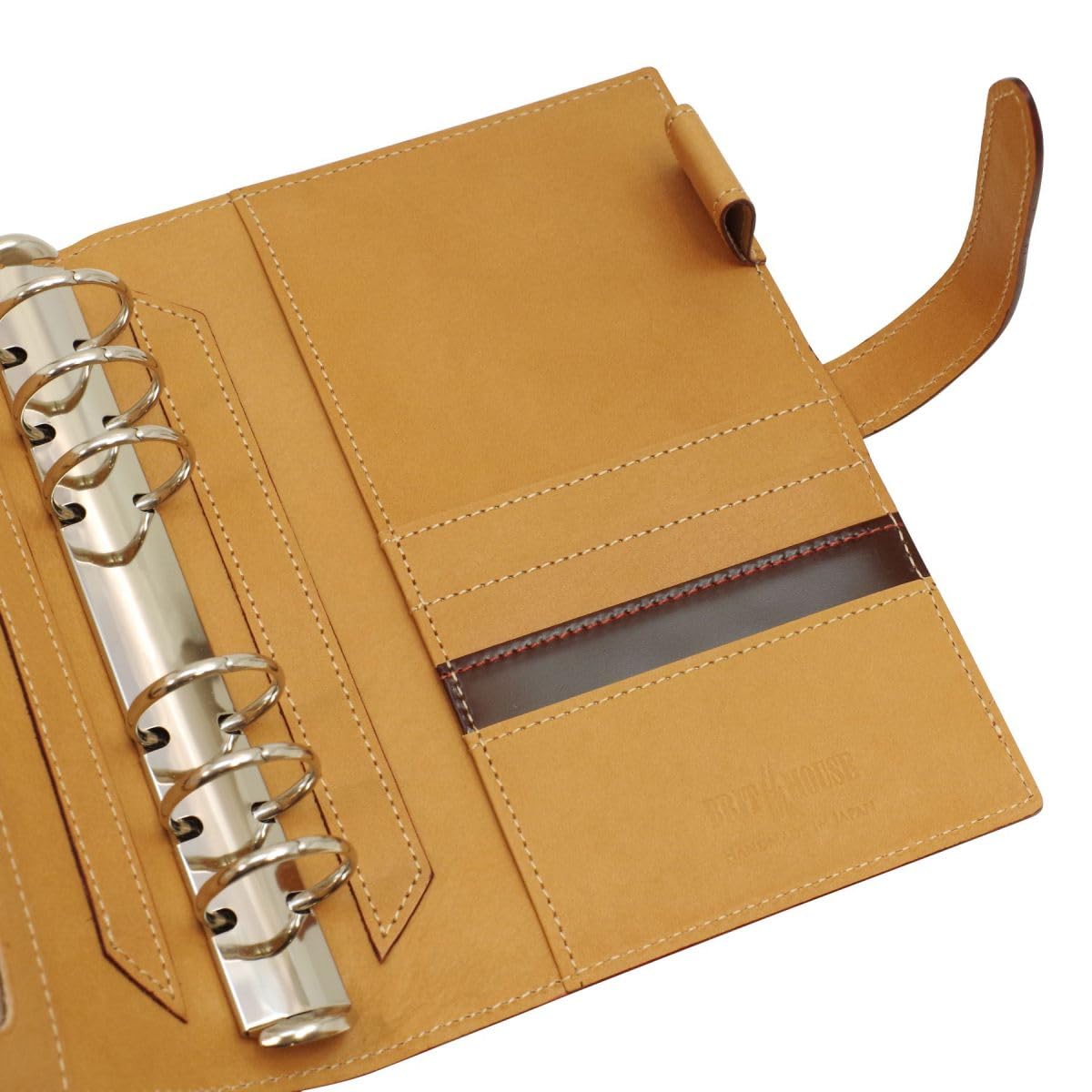 Amazon.co.jp: バイブルサイズ システム手帳 コードバン リング径25mm