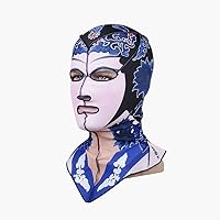 Vista 2 de Gorras de natación para buceo Facekini cabeza y cuello, cubierta de cara completa, protección UV 50+ protector solar de medusas