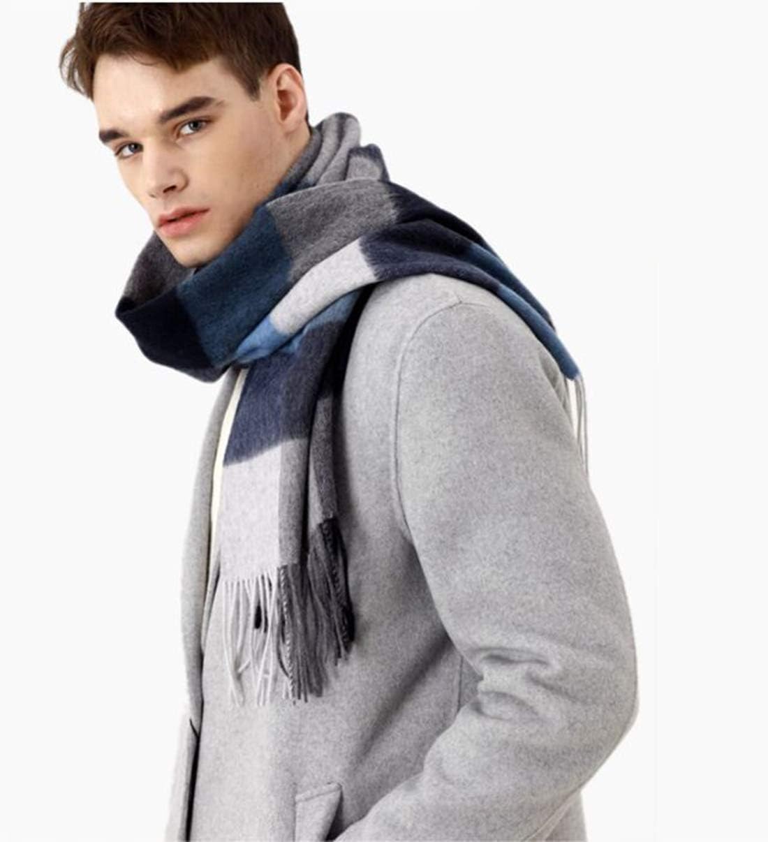Unisex 100% Wool Scarf for Men Women Warm Winter Scarves - Image 6