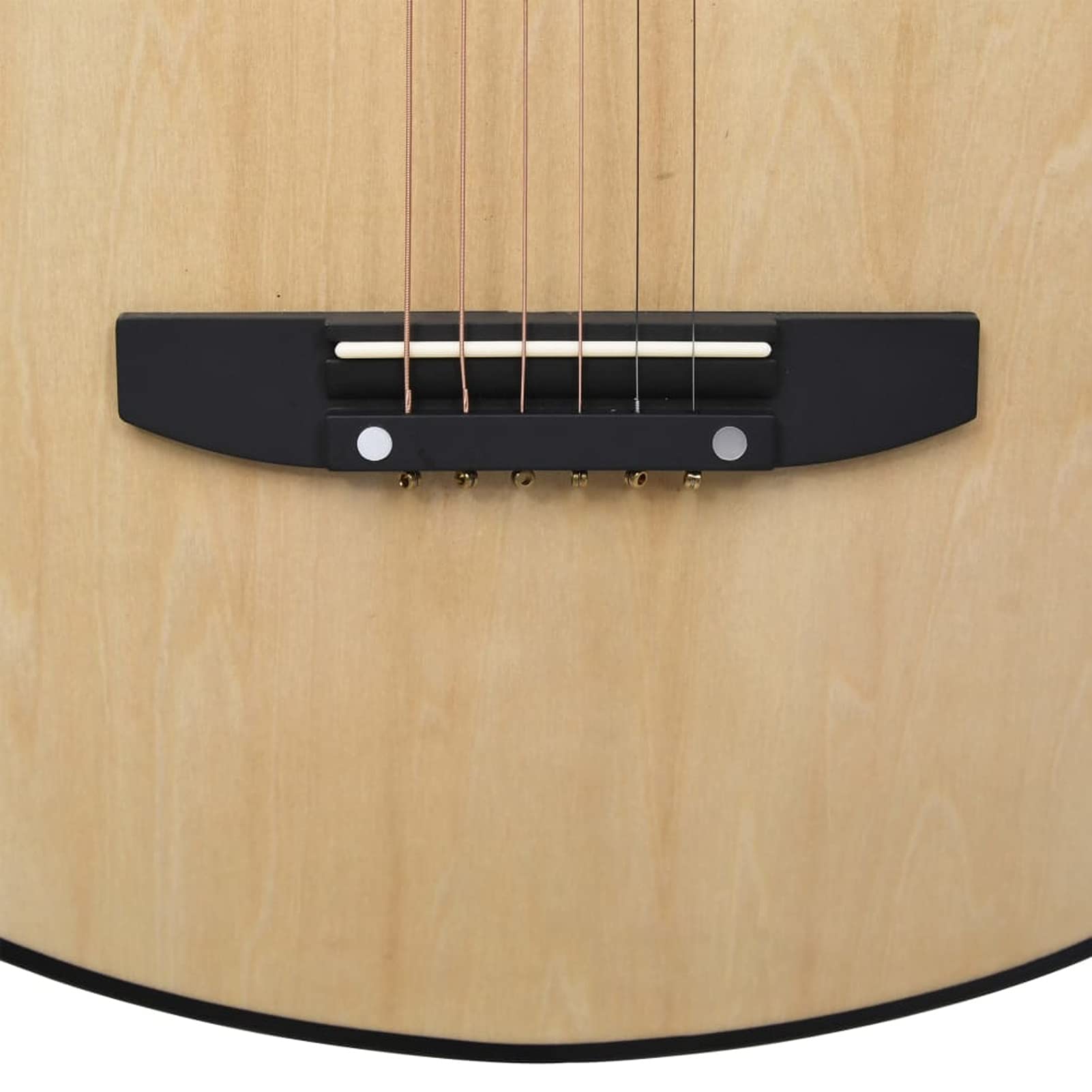 Brokky Chitarra Acustica Western con 6 Corde 38" in Legno di Tiglio|Chitarra, Chitarra Ideale per Principianti